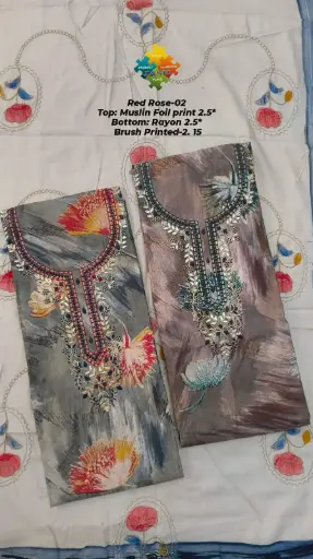 [Nr09] Naira-09 ( red rose-02 wali design bani hai )